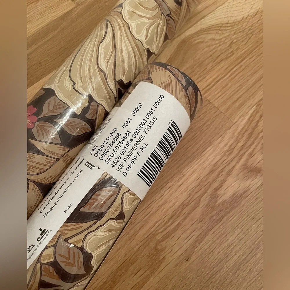 MORRIS & Co. Pimpernel Wallpaper 2~ NEW Rolls ~ WP Pimpernel Fig/Sis